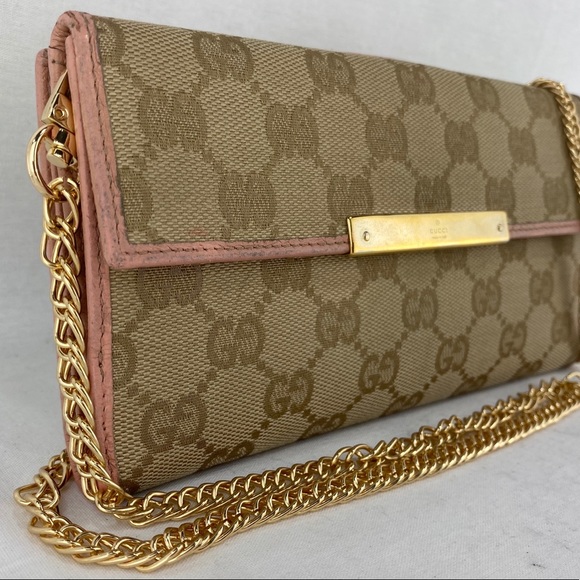 GUCCI GG Supreme Wallet on Chain - Picture 5 of 15